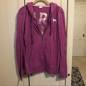 Victoria’s Secret PINK fuchsia  hoodie Sz M
